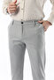 Men's Light Gray Color Straight Cut Quality Flexible Lycra Ankle Length Fabric Trousers - 2
