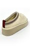 Women's Beige Thick Soled Round Toe Furry Women's Indoor Slippers 038 - 5