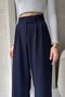 Women's High Waist Velcro Waist Palazzo Trousers V02