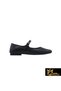 Women's Black Genuine Leather Shoes 505320101 -1