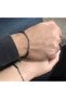 Macrame Braided Couple Bracelet with Walrus Alphabet Name Written