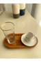 Natural Wooden Oil Pot Six Presentation Plates – Snack Bowl and Multi-Purpose Amber Color, Original Beech Wood - 4