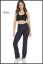 Women's Navy Blue Wide Leg Leggings High Waist Full Length Diving Fabric for Home in Office Sports105101 - 2