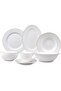 32PCS EMBOSS DINNER SET RIPPLE