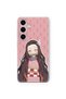 Samsung Galaxy S23 Compatible Nezuko Kamado Design Printed Transparent Case