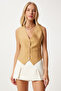 V-Neck Summer Ayrobin Vest Camel Lto0007 - 3