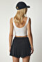 High Waist Two Layer Mini Shorts Black Ldz0009 - 7