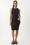 Ribbed Summer Mini Knitted Dress Black Lff0010 - 3