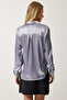 Satin Surface Shirt Gray Ldd0008 - 5