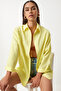Oversize Basic Shirt Light Yellow Ldd0003