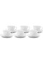 12PCS NBC CUP AND SAUCER SET EMBOSSED RIPPLE