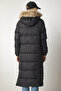 Hooded Long Inflatable Coat Black Lvp0005 - 8