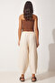Ayrobin Cream Shalwar Trousers - Pocketed, Loh0003 - 4