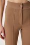 High Waist Lycra Knitted Trousers Bi̇sküvi̇ Lrv0004 - 5