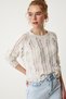 Cream Openwork Seasonal Knitwear Blouse - Lmw0001 - 4