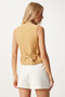 V-Neck Summer Ayrobin Vest Camel Lto0007 - 5