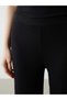 Lcwaikiki Classic Black Wide Leg Women's Trousers with Elastic Waist - 4