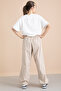Beige Girl's Parachute Pants 2 Piece Suit 20392 - 6