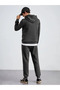 Men's Basic Plain Oversize 3 Thread Raised Tracksuit Suit - 3