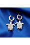 Tortoise Detailed Stone Earrings - 2
