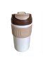 450ml Steel Brown Cold Warm Coffee Thermos with Straw - Cin847Khv - 4