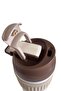 450ml Steel Brown Cold Warm Coffee Thermos with Straw - Cin847Khv - 2