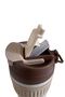 450ml Steel Brown Cold Warm Coffee Thermos with Straw - Cin847Khv - 3