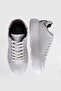 Genuine Leather Lace-Up Comfort Sole Women's Sneakers White - 5