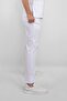 Unisex White Soft Lycra Surgery Doctor Pants Nurse Bottom Uniform - 2