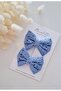 Girl's Scallop Bow 2-Piece Clip Buckle Set - 4