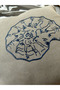 Seashell Embroidered Throw Pillow Cover - 2