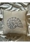 Seashell Embroidered Throw Pillow Cover