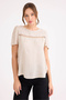 بلوزة من الكتان بأكمام قصيرة - 3