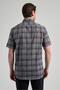 Men's Short Sleeve Plaid Pattern Buttoned Collar Pocket Cotton Comfort Fit Shirt 1004250162 - 5