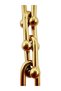 Steel Chain Earrings, Women's Gold Ball-End Thick Dangling Steel Chain Earrings. - 5