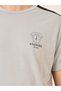 Tape Detail Minimal Print T-shirt and Short with Pocket Set - 3