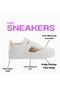 Li̇ka Women's Lace-Up Leopard Detail Comfortable Sole White Women's Sports - 6