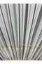 Gold Striped Skirt Lead-Weighted Tulle Curtain 1/3 Dense Pleat - 4