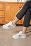 Li̇ka Women's Lace-Up Leopard Detail Comfortable Sole White Women's Sports - 4