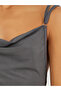 Lace Butterfly Back Detail Ribbed Slip Dress - 4