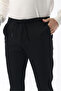 Men's Stretch Fabric Pants Slimfit Black Jogger Pants Winter - Lace-Up Waist & Elasticized Cuffs - 2