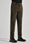 Khaki Cotton Comfort Fit Classic Trousers with Side Pockets 1003245160 - 4