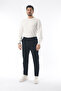 Men's Stretch Fabric Pants Slimfit Black Jogger Pants Winter - Lace-Up Waist & Elasticized Cuffs - 3