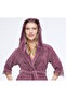 Lace Size Jacquard Bamboo Cotton Dressing Gown - 3