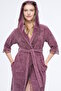 Lace Size Jacquard Bamboo Cotton Dressing Gown - 2