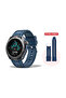VITAL Smart Calling Watch with 1.43” AMOLED Display, 2 Strap & AI Voice Assistant, Blue