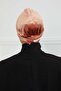 Double Color Velvet Bonnet,B-23K,Salmon - Cream - 7