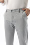 Seasonal Light Gray Slim Fit Lycra Fabric Pants - 2