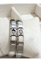 Fire and Water Engraved Italian Charm Nomi Steel Couple Bracelet - 2