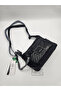 Smart Bags Parachute Satin Fabric Gray Black Shoulder Bag - 5